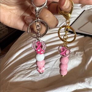 Custom Breast Cancer Keychain